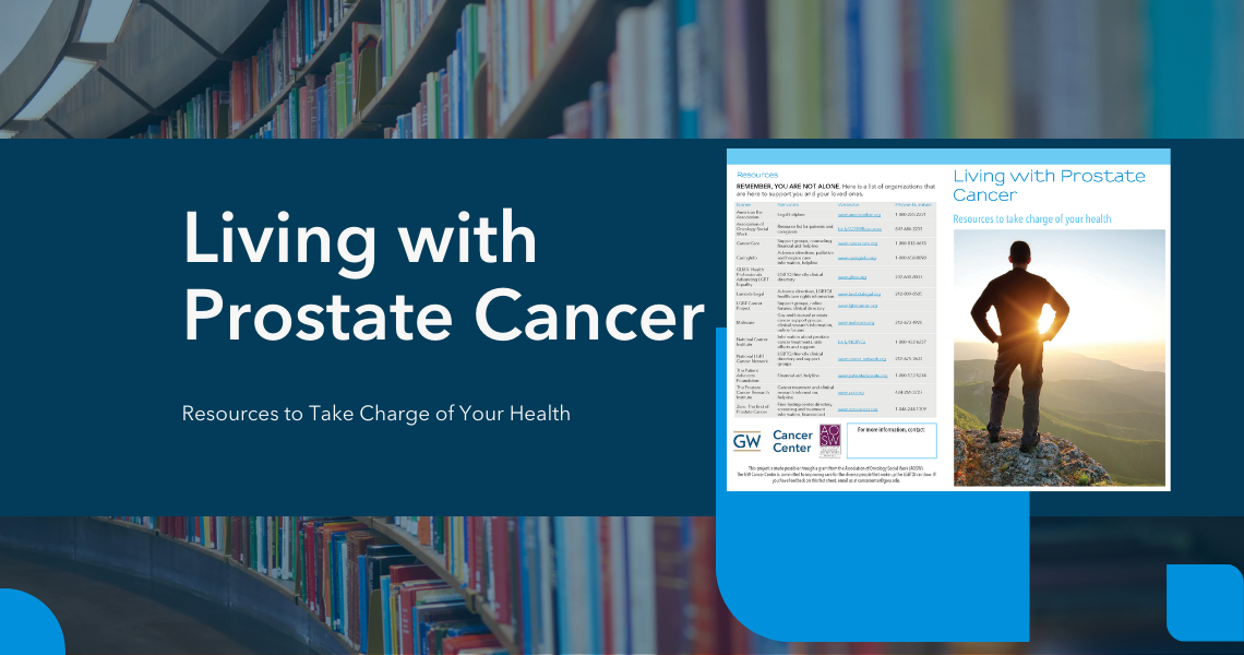Living with Prostate Cancer. Resources to Take Charge of Your Health