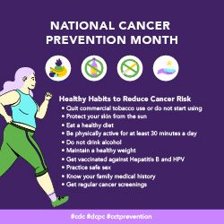 National cancer prevention month.