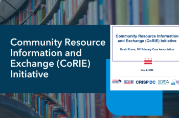 Community Resource Information and Exchange (CoRIE) Initiative Webinar
