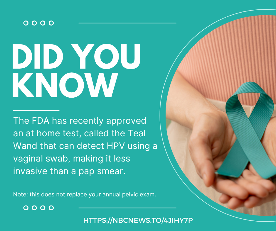 Did you know the at home HPV test was available?